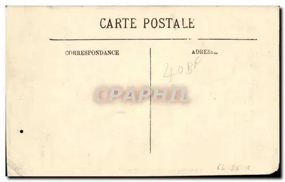 Biarritz — O Rocher e a Esplanada da Virgem — LL. N° 20 — Verso