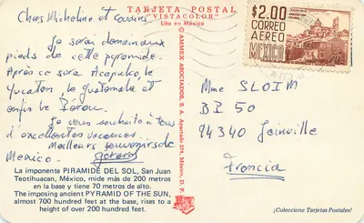 Pirâmide do Sol — Teotihuacan, México — AMMEX ASOCIADOS, S.A. — Verso