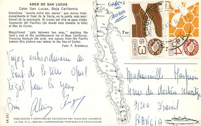 Arco de San Lucas — Cabo San Lucas, Baja California — Publicação exclusiva Francisco Aramburo — Verso