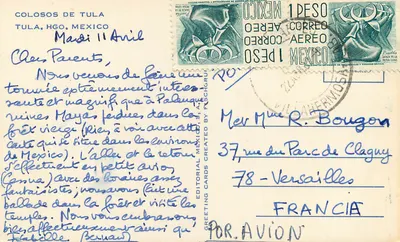 Colossi di Tula — Tula, Hgo, Messico — Editore: Editorial Cards — Verso