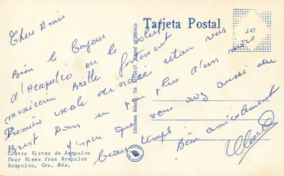 Acapulco — Cztery widoki — Éditions Alduchó — Rewers