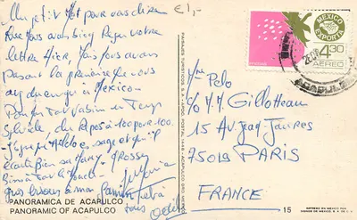 Panoramica de Acapulco — widok nocny — wydawca Signos de México S.A. de C.V. — Rewers
