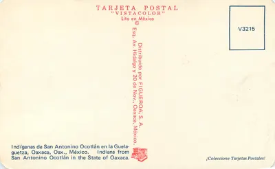 Indygeni z San Antonino Ocotlán — Oaxaca, Meksyk — Figueroa, S.A. — Rewers