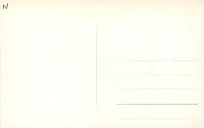 Spitsbergen. Przylądek Krzyżowy — widok zatoki z lodowcem i statkiem — Enerett-Mittet & Co. n° 18/23 — Rewers