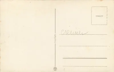 Zimowy krajobraz norweski — góry i jezioro — wydawca Wilsé — Rewers