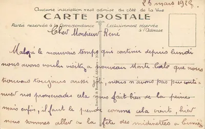 Montrésor (Indre-et-Loire) — Zamek i Stare Wieże — A. P. — Rewers