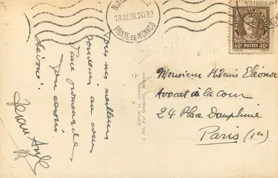Principality of Monaco — General View — Edition La Cigogne, no. 164 — Back