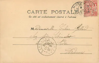 Monako - Pałac Książęcy — widok pałacu z górami na tle — wydawca nieznany, numer serii 193 — Rewers
