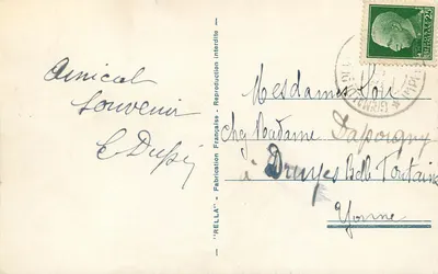 Księstwo MONACO — widok z Roquebrune — wydawca Rella, n° 815 — Rewers