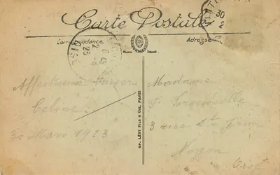 Mônaco — Panorama sobre Monte-Carlo — LL. n°87 — Verso