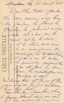 Monte-Carlo — Widok z ogrodu — LL. n° 956 — Rewers