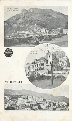 Os muros de Mônaco — Palácio Ducal — La Condamine — Coleção Chocolat Menier