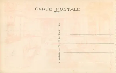 Monte Carlo — O Casino — Editora L. Gilletta et Cie, Nice — Verso