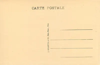 Museu Oceanoográfico de Mônaco — Lado Oeste — J. Ghiletta & Cie, Nice — Verso