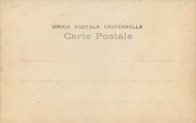 Mônaco — Subida do Palácio — Union Postale Universelle — Verso