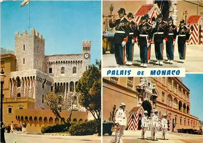 Palácio de Mônaco — vista do castelo, guarda de honra e entrada — Reflets de la Côte d'Azur, n°99.138.118