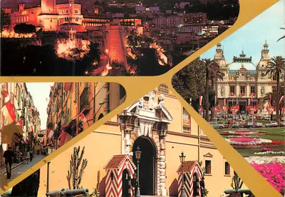 Mônaco — Vista da Costa Azul — Palácio Real, Velha Cidade, Cassino