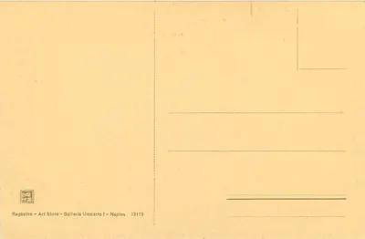 Nápoles - Villa Comunale L'Acquario — Ragozino Art Store, Galleria Umberto I, Nápoles — Verso