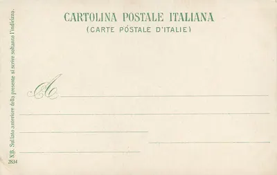 Napoli — Hotel Bertolini, ulica Tasso — Wyd. E. Ragozino, Galeria Umberto-Napoli — Rewers
