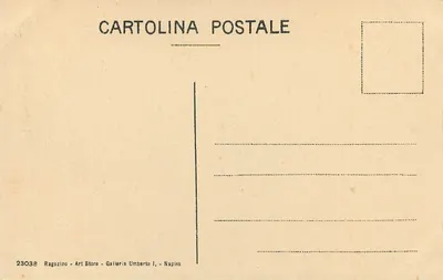 NAPOLI - Arco d'Aragona — widok monumentalnego łuku z rzeźbami i statuami — wydawca Ragozino - Art Store - Galleria Umberto I, Neapol — Rewers