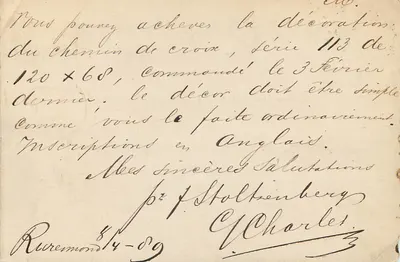 Paris — carta postal holandesa — editor Cuyper & Stoltenberg, número de série não visível — Verso