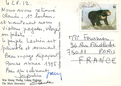 Wat Xieng Thong, Luang Prabang — Santuário principal — editor não visível — Verso