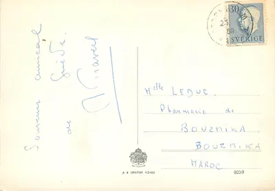 Stockholm. Strömparterren z »Solsångaren« — A B Grafisk Konst, nr 800/9 — Rewers