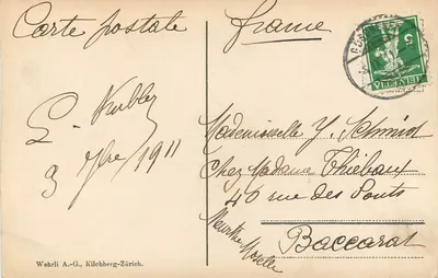 Wassen i mała Windgelle — 2988 m — Wehrli A.-G., Kilchberg-Zurych — Rewers