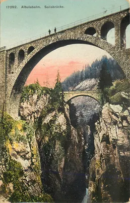 Albulabahn. Ponte de Solis — Pont de Solis — editor desconhecido, n° 17092