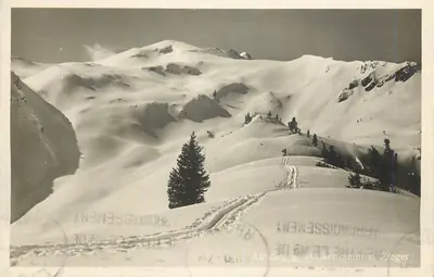 Austieg g. Maskenkamm u. Zieger — Vista do cume nevado — Foto Wallenstadt