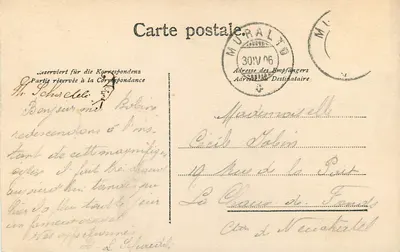 Madonna del Sasso and Funicular in Locarno — Verlag v. Gebr. Büchi, Phot., Locarno, No. 1011 — Back