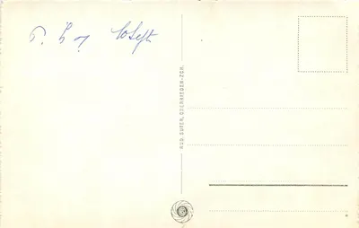 Küssnacht: Hohle Gasse mit Tellskapelle — éditeur Rud. Suter, Oberrieden-Z.CH., n° 10314 — Verso