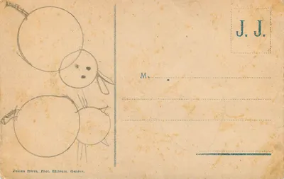 Lago Léman, Navio Geral Dufour — J. J. 9907 — Verso