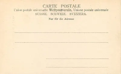 Ende Taminaschlucht perto de Bad Pfäfers — Verlag J. Fetzer, Ragaz — Verso
