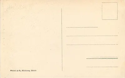 Most Ota przy Pontresinie — kamieniany most nad przepaścią — wydawca Wehrli A.-G., Kliichberg, Zürich, nr serii 15492 — Rewers