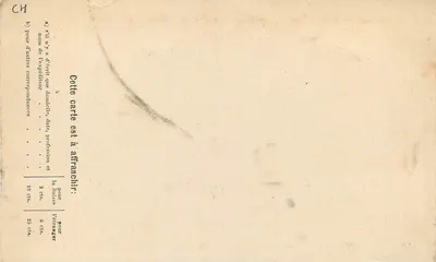 Red Needle Range — Le Buet — unidentified publisher, series number 3109 — Back