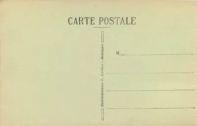 Schweizer Zollamt auf dem Weg nach Lac-ou-Villers — Col des Roches — Verlag C.L.B. Nr. 816 — Rückseite