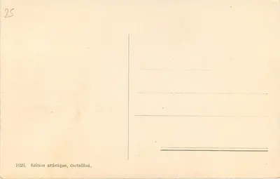 Neuchâtel — Monumento da República — Edição artística, Cortaillod, n° 1026 — Verso