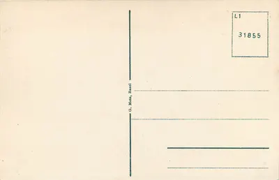 Einsiedeln — vue panoramique avec montagnes enneigées — G. Metz, Basel — Verso