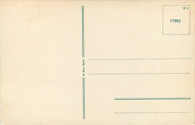 Basel, Rathaus Hof, fachada frontal — editor G. Metz, Basel, número de série K 1 — Verso