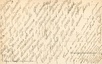 Bern - Nydeckbrücken, Igreja e Gurten — Verlag G. Clesler, Zeitglocken, Bern — Verso