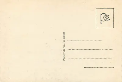 Biel - Volkshaus. Bienne - Dom Ludu. — Fototypia Lausanne, nr 2657 — Rewers
