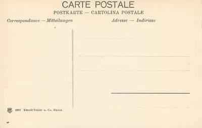 Engelberg — Grünenwald und elektr. Bahn — Künzli Tobler u. Co, Zürich — Verso
