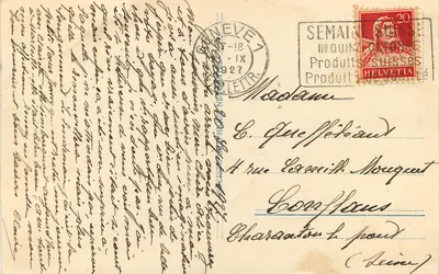 Genf — Palais du Bureau International du Travail — unbekannter Verlag, Nr. 4660 — Rückseite