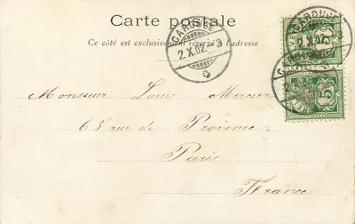 Ginevra e l'Isola Rousseau — ATAR, 58 — n° EH3 — Verso
