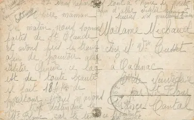 Genebra - Monumento Brunswick e Vista da Cidade — Edição Jaeger, n°23 — Verso