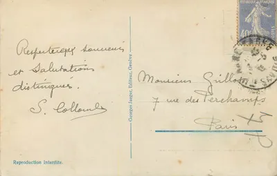Genf — Wichtige Orte — Georges Jaeger, Verlag — Rückseite
