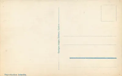 Genebra. O Jato d'Água (90 m) — Georges Jaeger, Editor, Genebra — n° 3082 — Verso