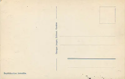 Ginevra, Quai du Mont-Blanc e Vista sulla Città — Georges Jaeger, n° 3002 — Verso