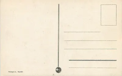 Genève. Rue du Mont Blanc — uitzicht op het Hotel Suisse met bergen in de verte — Phototypie Co., Neuchâtel, n°718 — Achterkant